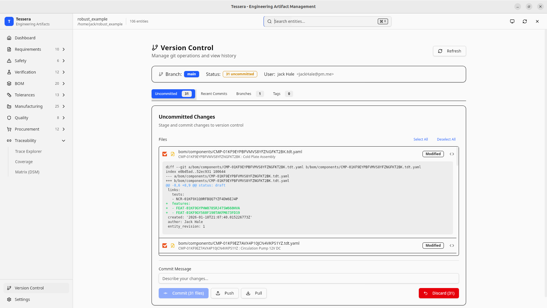 Built-in Git Integration